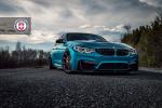BMW M3 Sedan Atlantis Blue on HRE Wheels (P104SC) 2019 года